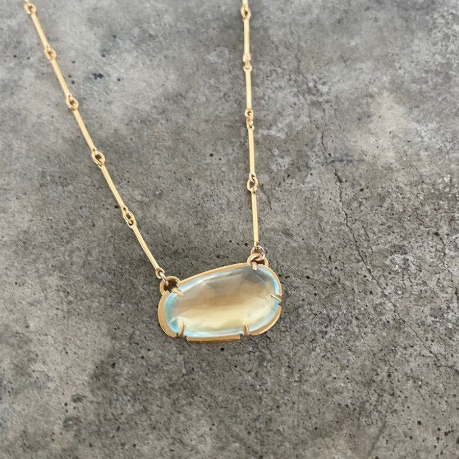 Jewelry Lisa Crowder Stone | Aquamarine Freeform Necklace