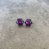 Jewelry Lisa Crowder Stone | Pink Silky Sapphire Hexagon Post Earrings