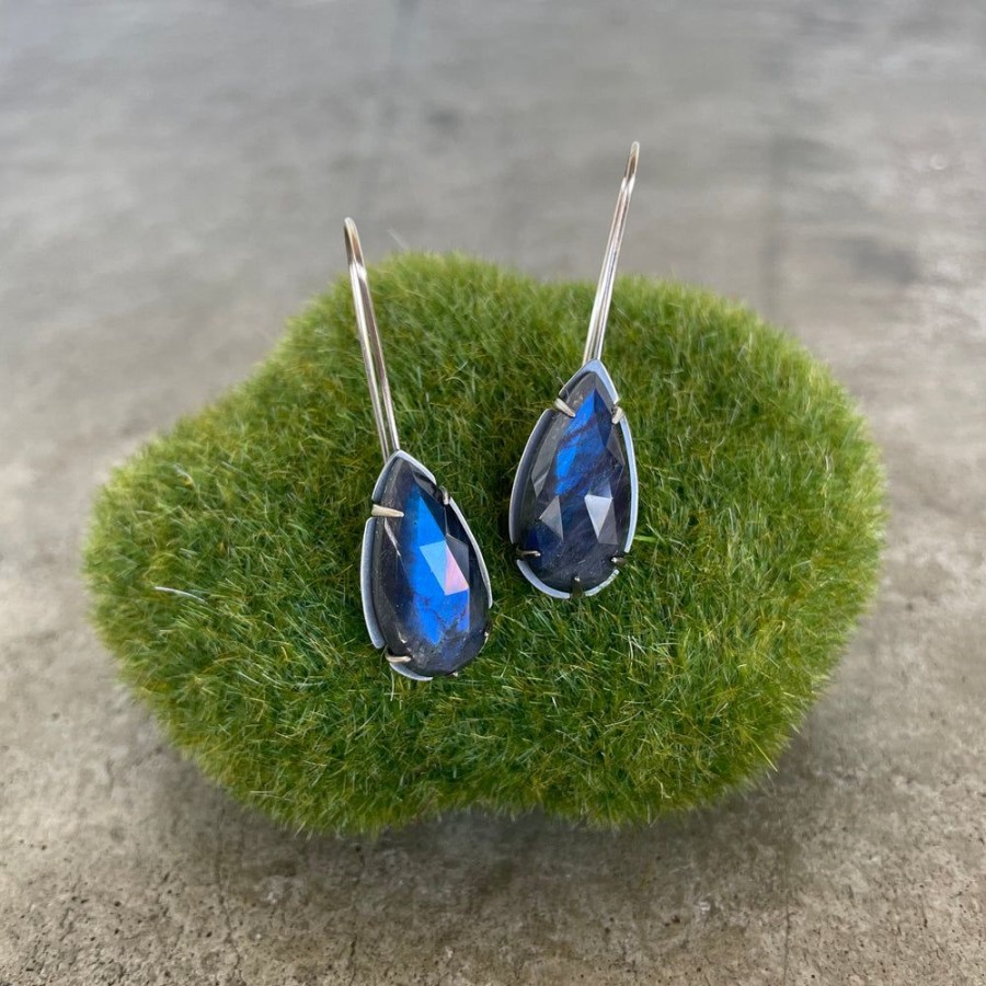 Jewelry Lisa Crowder Stone | Spectralite Teardrop Earrings