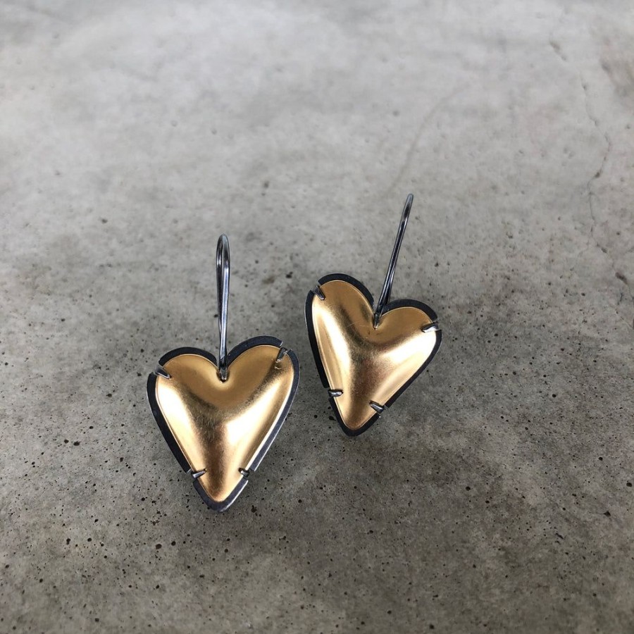 Jewelry Lisa Crowder Metal | Gold Fill New Heart Earring