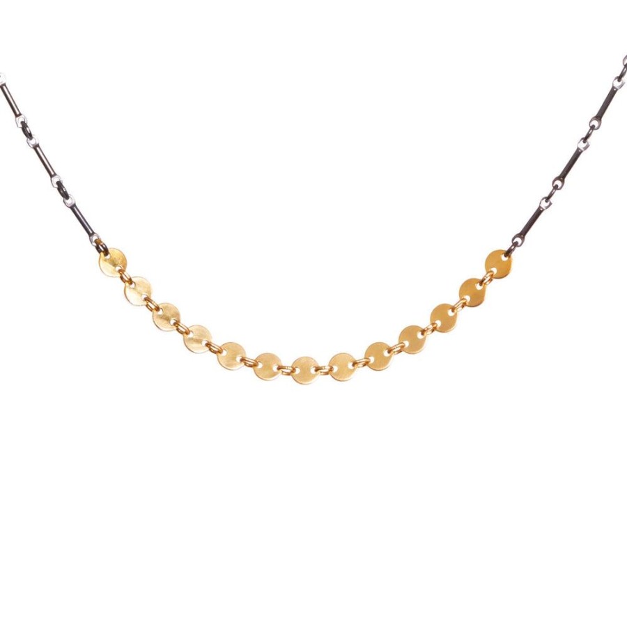 Jewelry Lisa Crowder Metal | Disc Chain Necklace