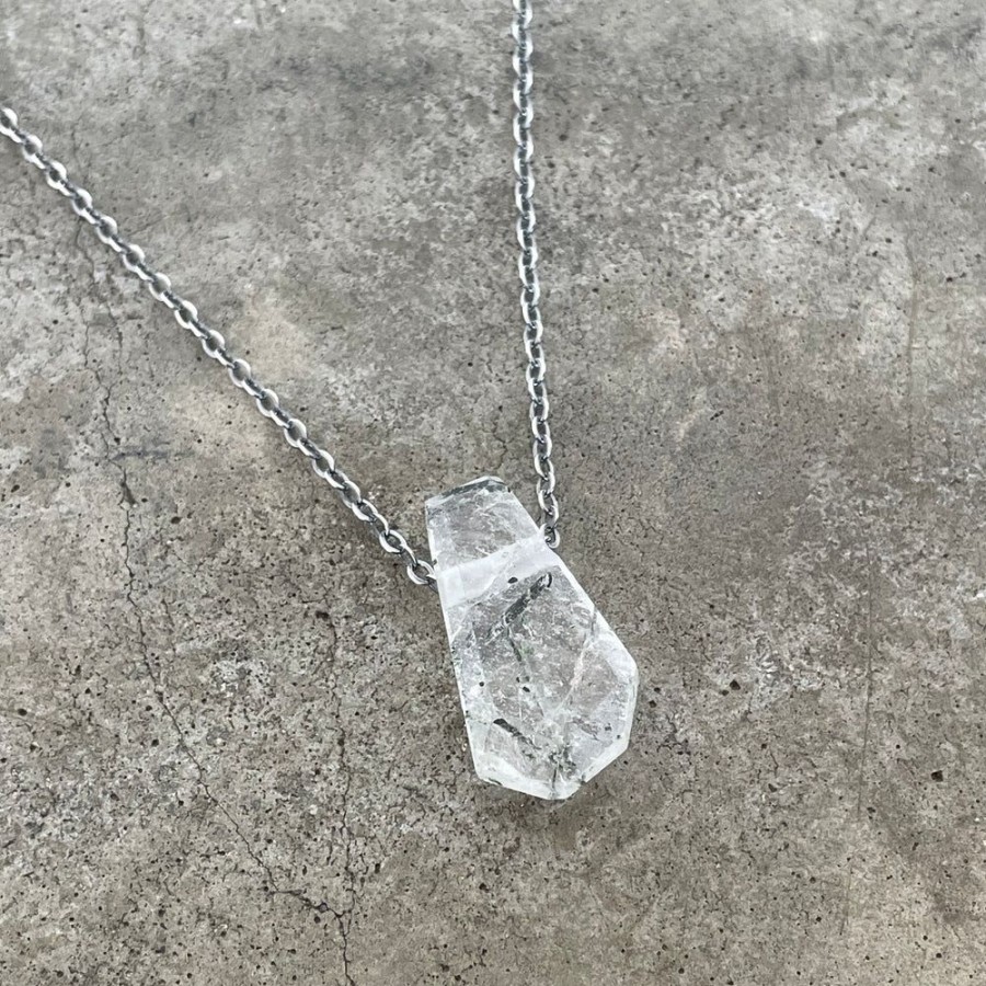 Jewelry Lisa Crowder Stone | Geometric Tourmalinated Quartz Necklace