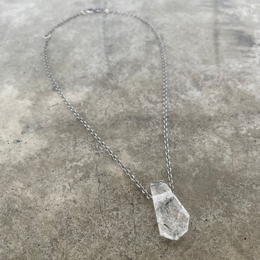 Jewelry Lisa Crowder Stone | Geometric Tourmalinated Quartz Necklace