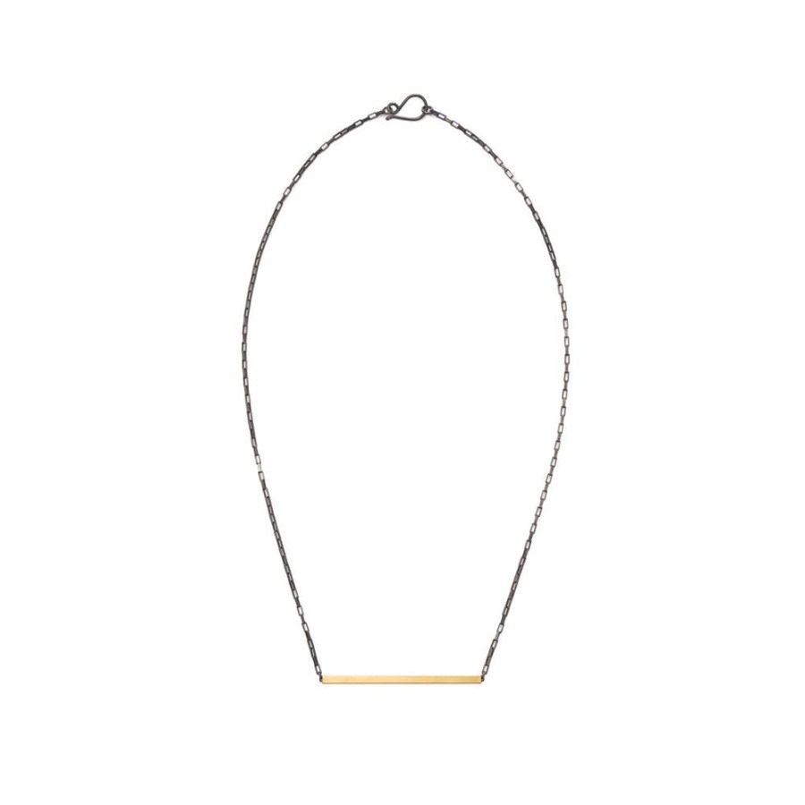 Jewelry Lisa Crowder Metal | Single Bar Necklace