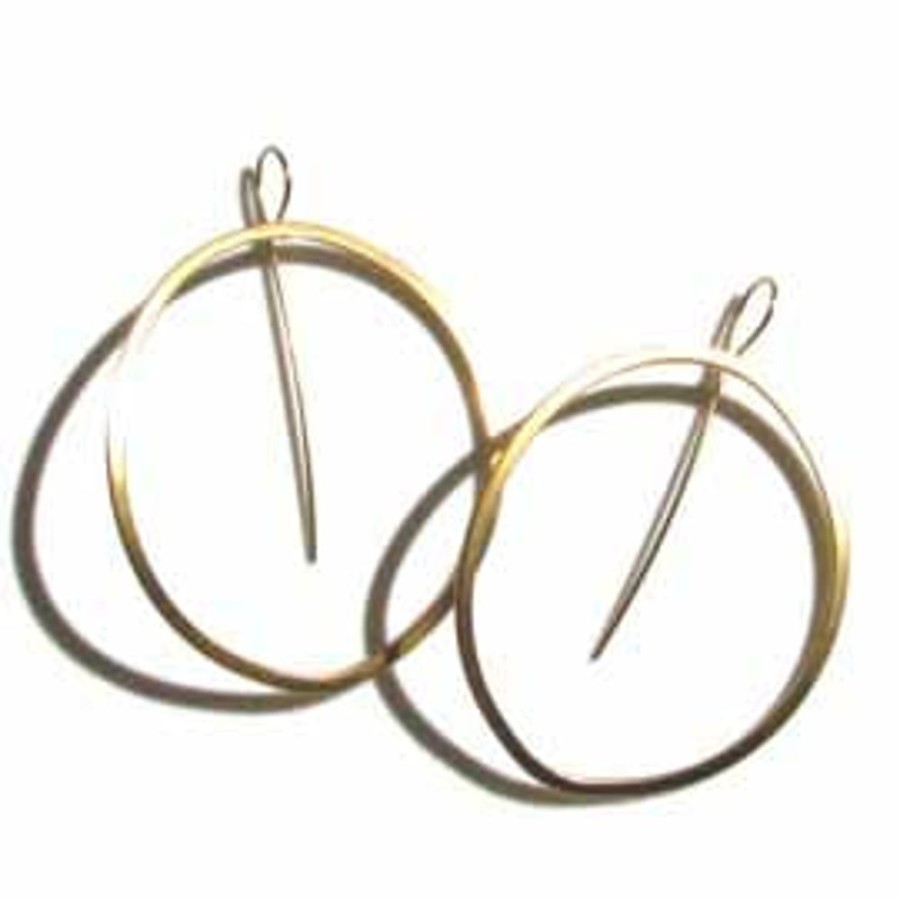 Jewelry Lisa Crowder Metal | Small Oval Hoop