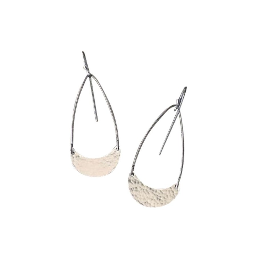 Jewelry Lisa Crowder Metal | Tiny Arc Earrings