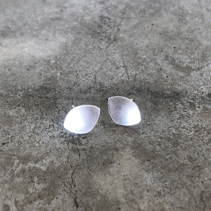 Jewelry Lisa Crowder Metal | Tiny Dish Post Earring