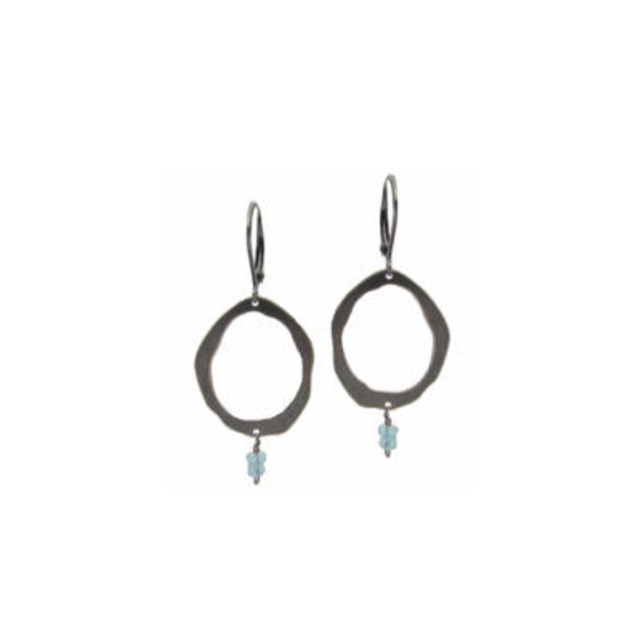 Jewelry Lisa Crowder Metal | Single Rough Cut Earring With Stone