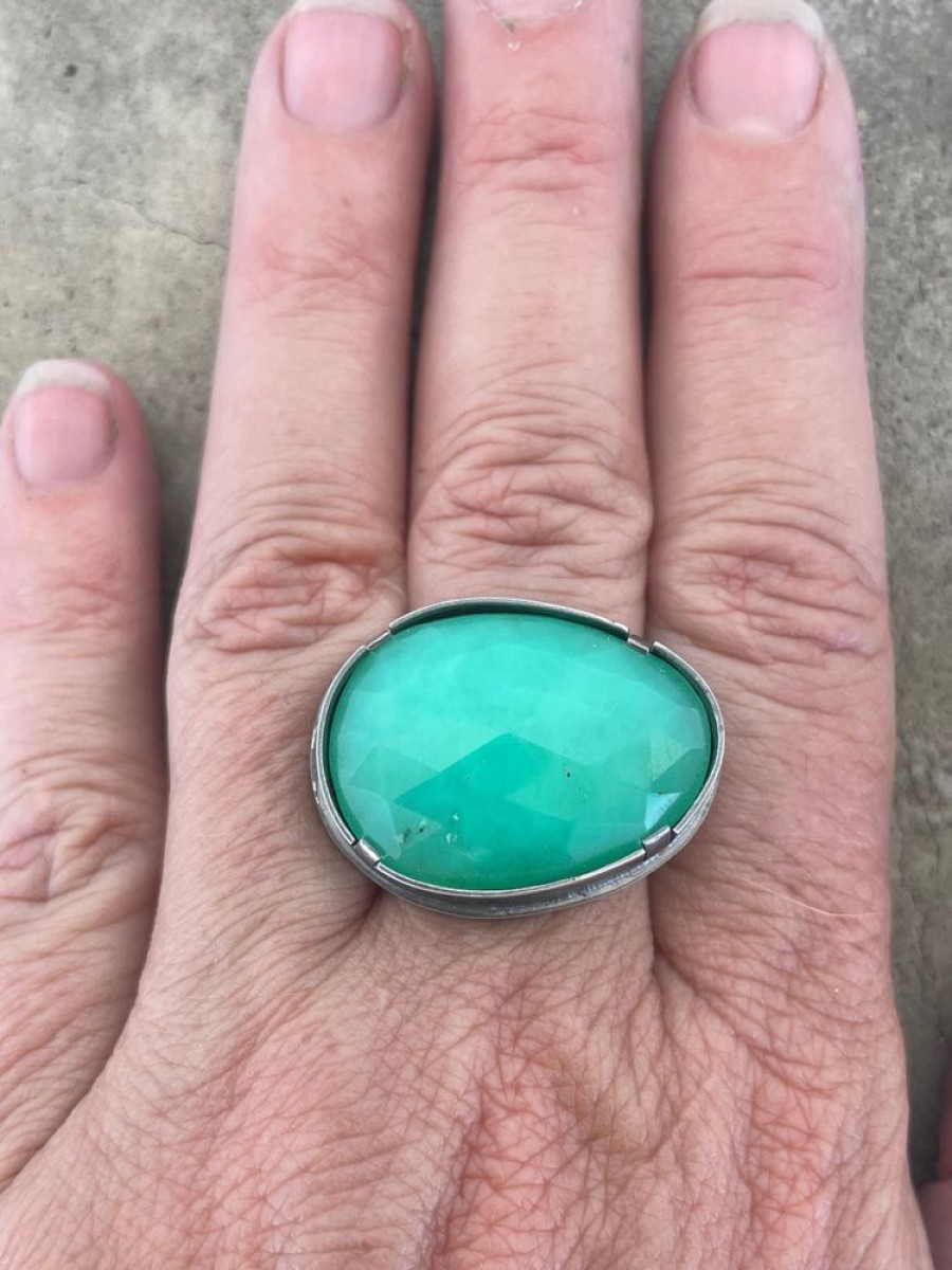 Jewelry Lisa Crowder Stone | Chrysoprase Oval Ring