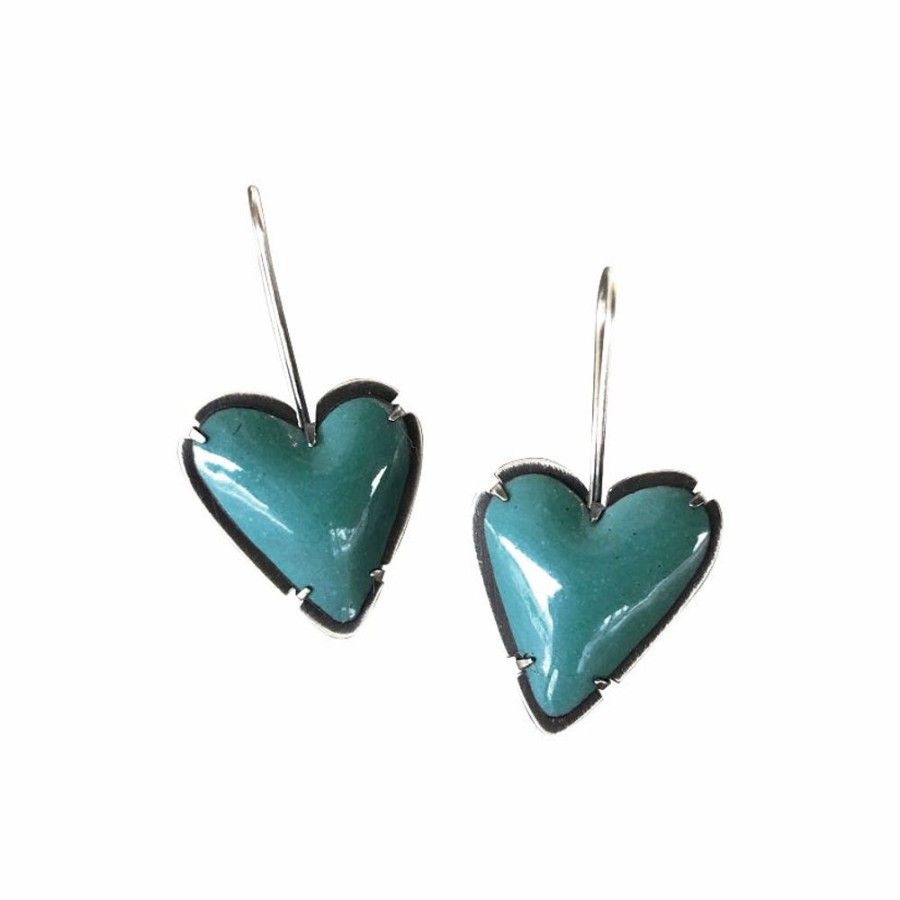 Jewelry Lisa Crowder Enamel | Enamel Heart Earring