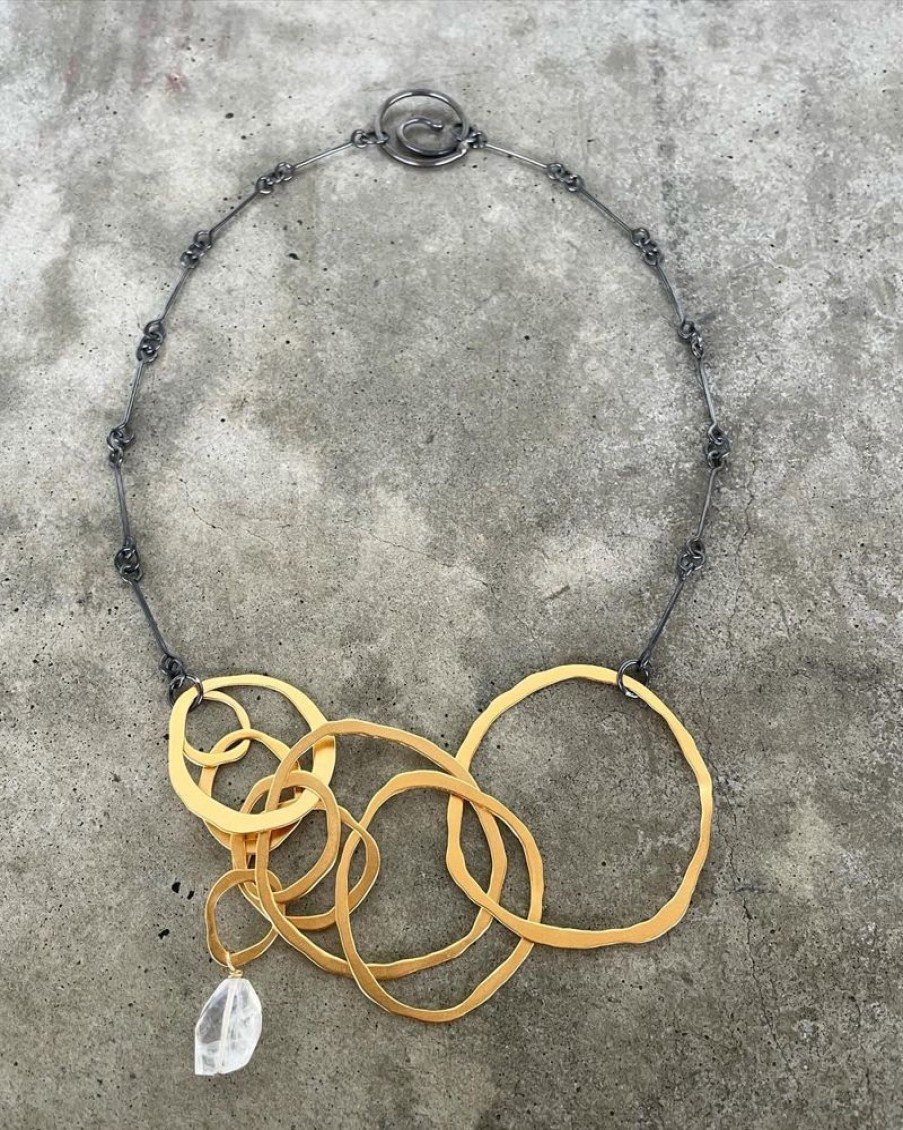 Jewelry Lisa Crowder Metal | Asymmetrical Jumble Necklace