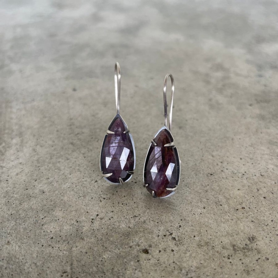 Jewelry Lisa Crowder Stone | Ruby Teardrop Earrings