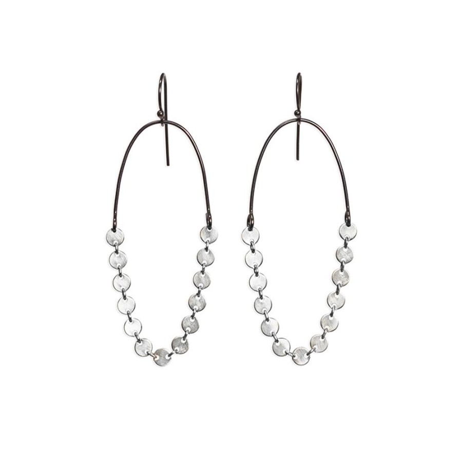 Jewelry Lisa Crowder Metal | Disc Chain Earrings