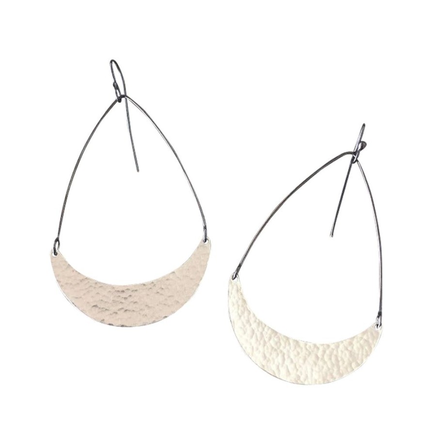 Jewelry Lisa Crowder Metal | Single Arc Earrings