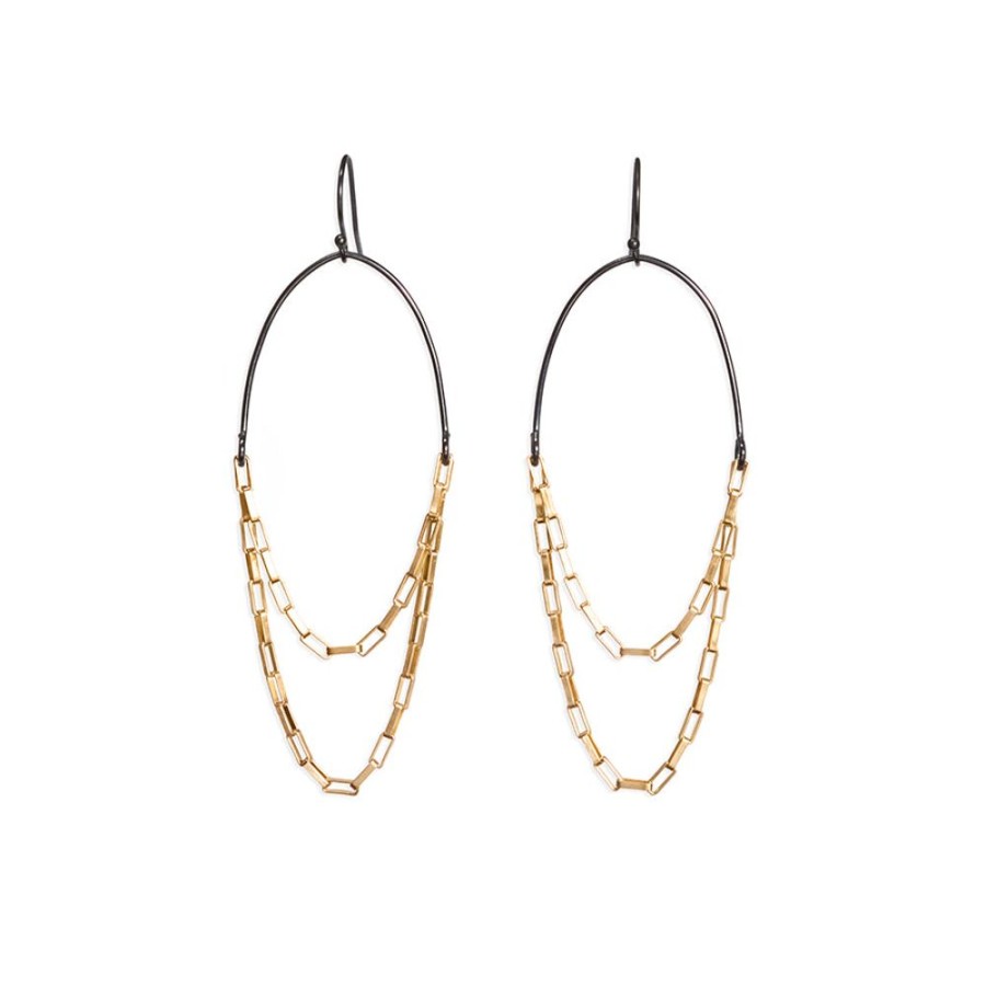 Jewelry Lisa Crowder Metal | Box Chain Earrings