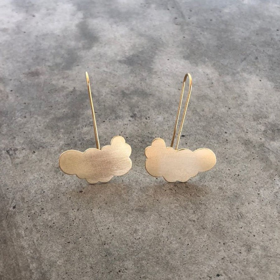 Jewelry Lisa Crowder Metal | Vermeil Cloud Earrings