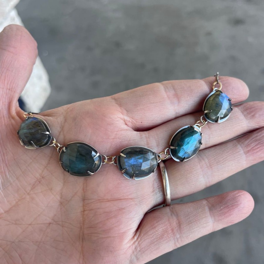 Jewelry Lisa Crowder Stone | 5 Piece Labradorite Necklace