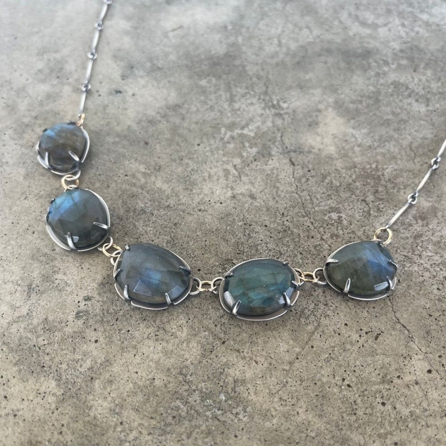 Jewelry Lisa Crowder Stone | 5 Piece Labradorite Necklace