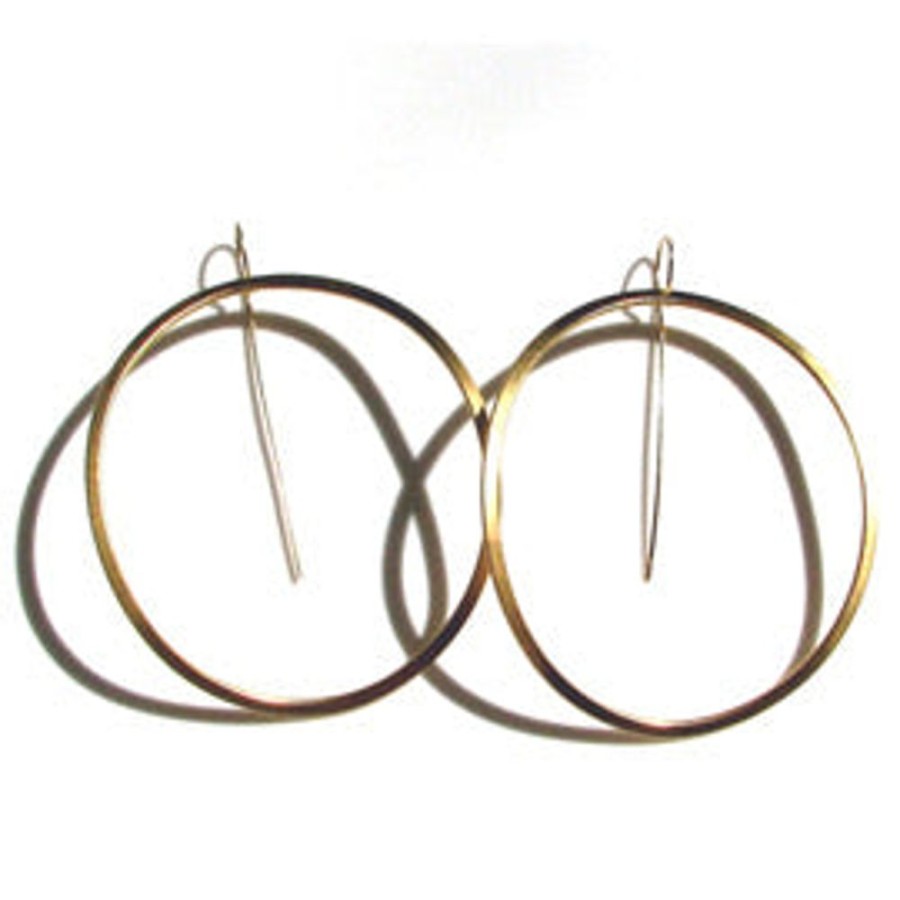 Jewelry Lisa Crowder Metal | Large Oval Hoop