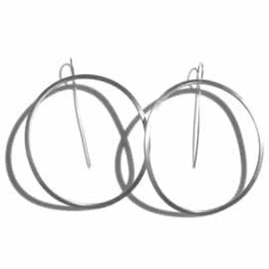 Jewelry Lisa Crowder Metal | Large Oval Hoop