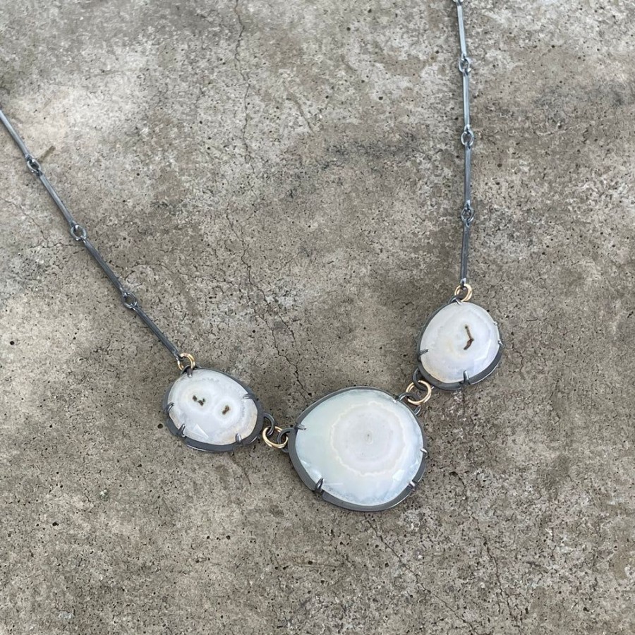 Jewelry Lisa Crowder Stone | Solar Quartz Trio Necklace