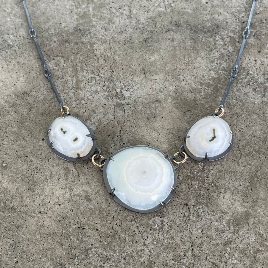 Jewelry Lisa Crowder Stone | Solar Quartz Trio Necklace