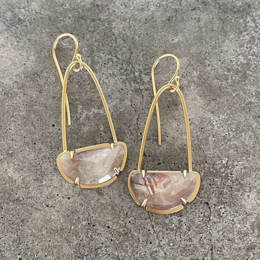 Jewelry Lisa Crowder Stone | Sapphire Arc Earrings